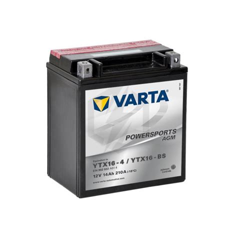 Batterie Moto VARTA YTX16 BS 12V 14AH 210A