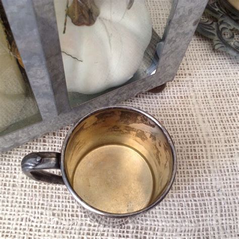 Vintage Silverplate Baby Cup Oneida Co Tudor Plate Etsy