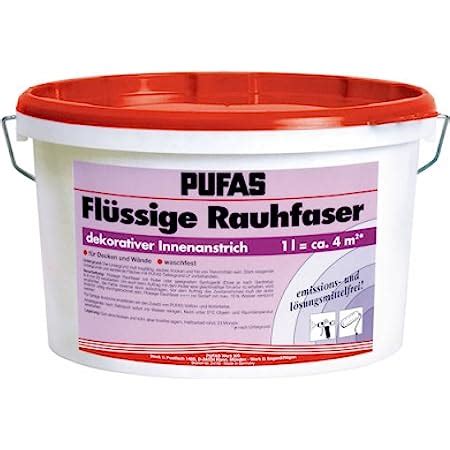 Baufan Flüssige Raufaser Rauhfaser 10l Amazon de Baumarkt