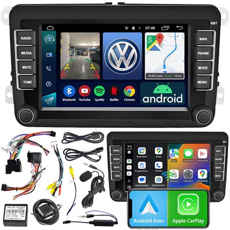 RADIO NAWIGACJA ANDROID VW PASSAT B6 B7 GOLF 5 6 TIGUAN TOURAN CADDY T5