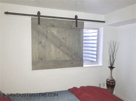 Diy Barn Door Style Window Covering Artofit