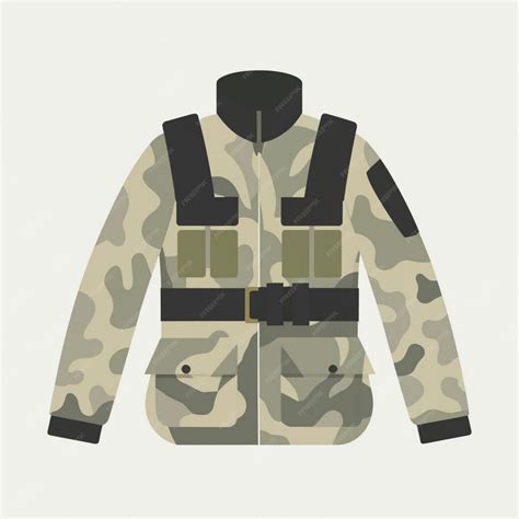 Premium Vector | Military uniform illustration set