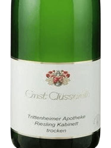 Ernst Cl Sserath Trittenheimer Apotheke Riesling Kabinett Trocken Vivino