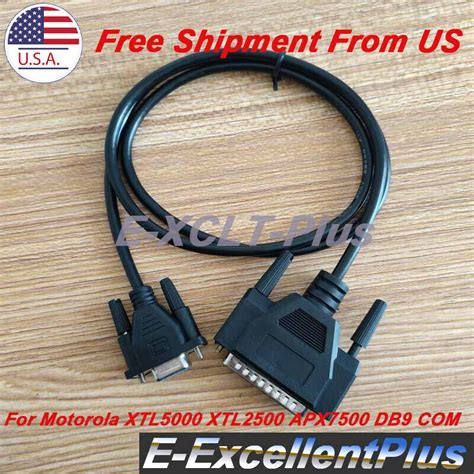 For Motorola Xtl5000 Xtl2500 Apx7500 Db9 Com Programming Cable 9 Holes