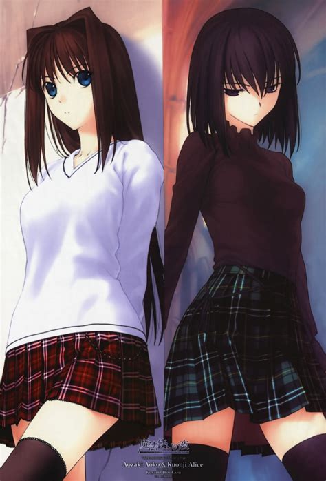 Aozaki Aoko And Kuonji Alice Mahou Tsukai No Yoru Drawn By Koyama