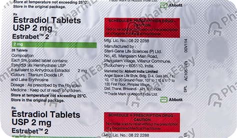 Estrabet 2 Mg Tablet 28 Uses Side Effects Price And Dosage Pharmeasy