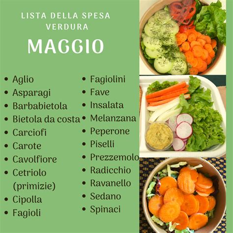 Lista Della Spesa Di Maggio Frutta Verdura Ecobioshopping