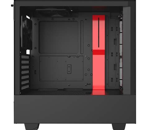 Buy Nzxt H510 Atx Mid Tower Pc Case Black And Red Free Delivery Currys