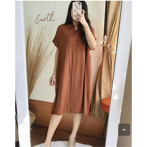 Jual DASTER POLOS FULL KANCING DEPAN RAYON BUSUI VIRAL Shopee Indonesia