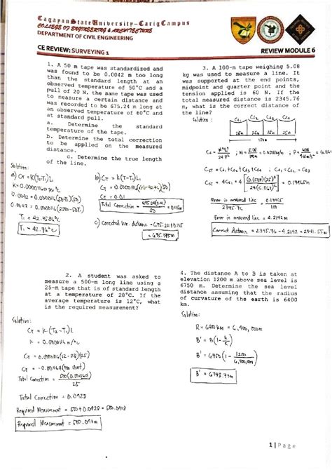 Solution Elementary Surveying Problems With Solution Studypool