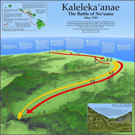 Nuuanu Battle Map - Oahu Hawaii • mappery