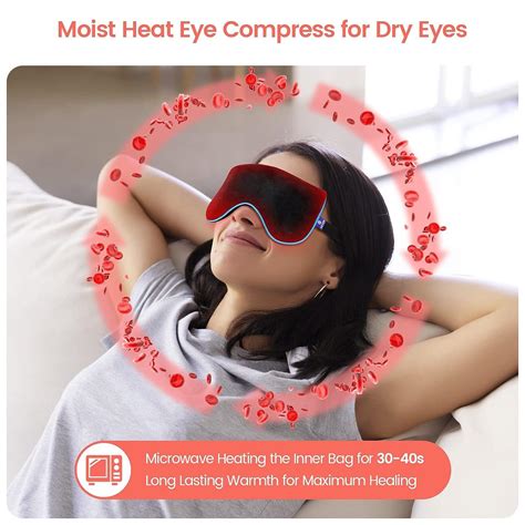 Abyon Heated Eye Mask Moist Warm Compress For Dry Eyes Therapy