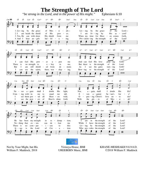 The Strength Of The Lord Sheet Music For Strings Group String Duet