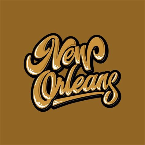 Premium Vector New Orleans Typography Logo Vector Illustration