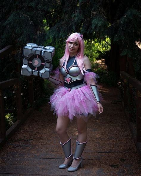 Companion Cube Portal Cosplay By Misskuruta Portal Cosplay