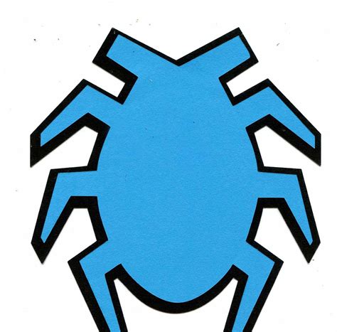 Dc Comics The Blue Beetle Logo Scrapbook Die Cut Large Format From