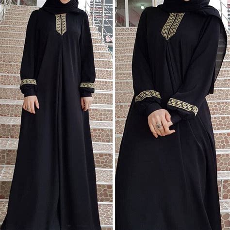 Donna Mussulmano Abiti Abaya Preghiera Maxi Caftano Jilbab Islamico