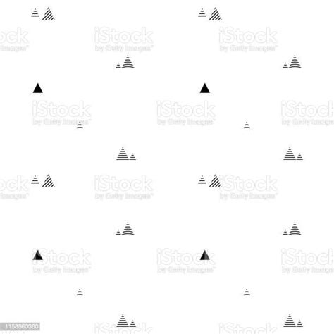 Seamless Triangles Pattern Pyramid Tile Texture Abstract Geometric