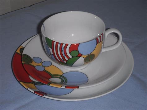 Tiffany And Co Frank Lloyd Wright 1987 Cabaret Cup And Saucer Salad