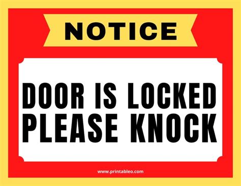 Please Knock Before Entering Sign Printable - prntbl.concejomunicipaldechinu.gov.co