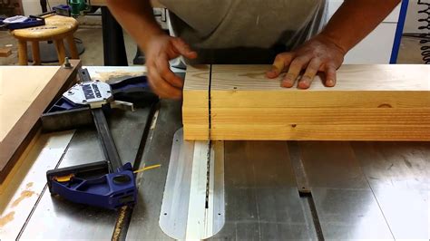 How To Cut Thick Wood On A Table Saw Youtube