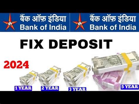 Bank Of India Fixed Deposit Interest Rates Bank Of India Fd