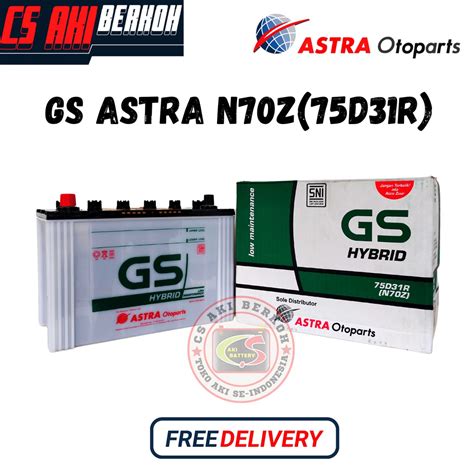 Jual Aki Mobil Gs Astra Hybrid N Z D R Shopee Indonesia