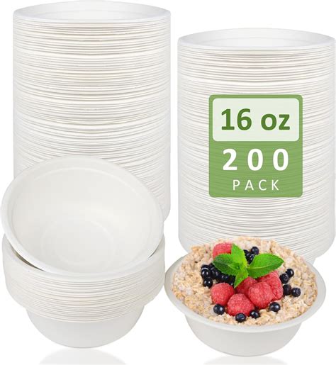 Amazon Paper Bowls Pack Oz Paper Bowls Disposable Heavy