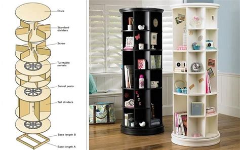 Diy Revolving Bookcase Revolving Bookcase Bookcase Diy Bookcase