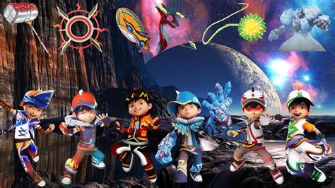 Bermain Mencocokkan Senjata 6 Elemental Fusion Boboiboy Galaxy