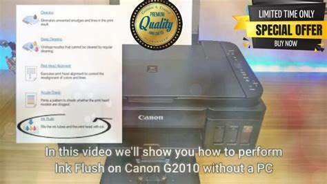 Ink Flush Canon G2010 Ink Flus Printer Printer Ink Flus How To Flush Printer Ink Youtube