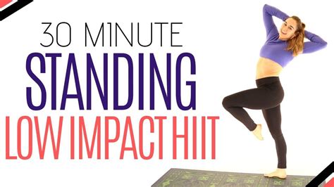 Abs Legs Cardio Standing Workout Low Impact Minute Hiit For