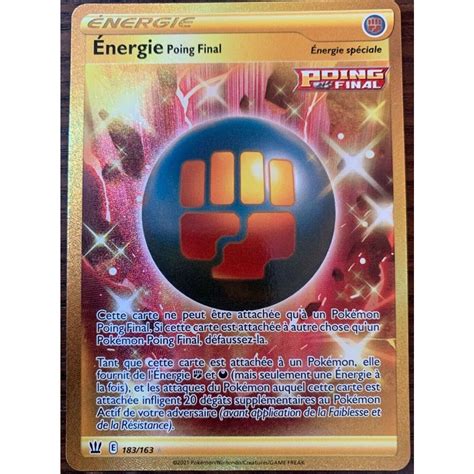 Nergie Poing Final Secret Rare Epee Et Bouclier Style De