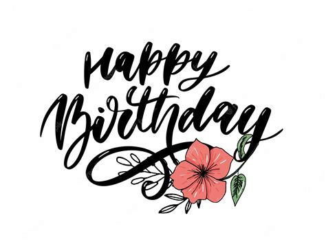 Happy Birthday Calligraphy Writing