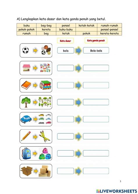 Kata Ganda Penuh Online Exercise For Live Worksheets