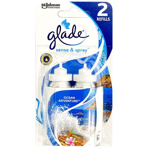 Glade Sense Spray Refill Ocean Adventure 18ml Twin Pack Branded