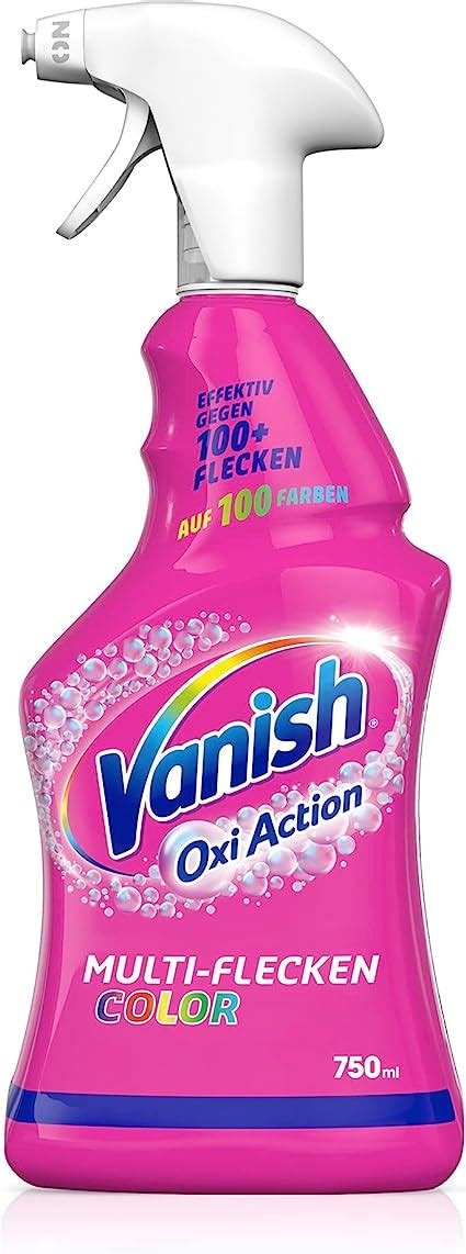 Vanish Oxi Action Vorwaschspray Color 1 X 750 Ml Effektiv Gegen 100