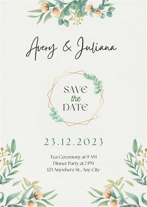 Page 3 - Free customizable virtual wedding invitation templates | Canva