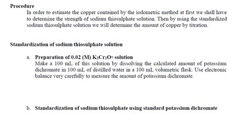 Solved Name of the Experiment Estimation of copper in the | Chegg.com