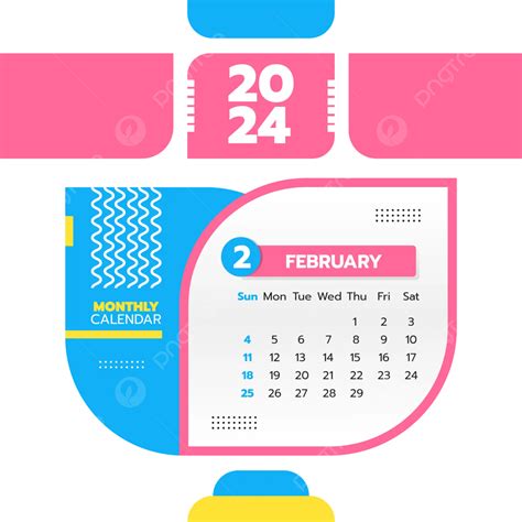 February 2024 Calendar Vector February 2024 Calendar February 2024