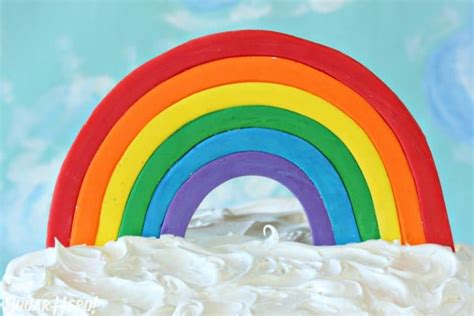 How To Make A Fondant Rainbow Cake Topper Sugarhero