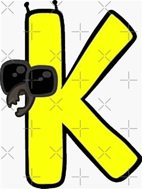 K Alphabet Lore Sticker For Sale By Totkisha1 Redbubble