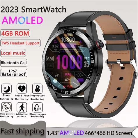 New Men S Smartwatch 4gb Large Memory Hd Bluetooth Talk 3atm Depth