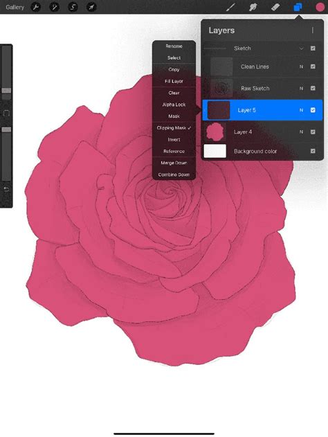 How To Draw Roses For Procreate Beginners