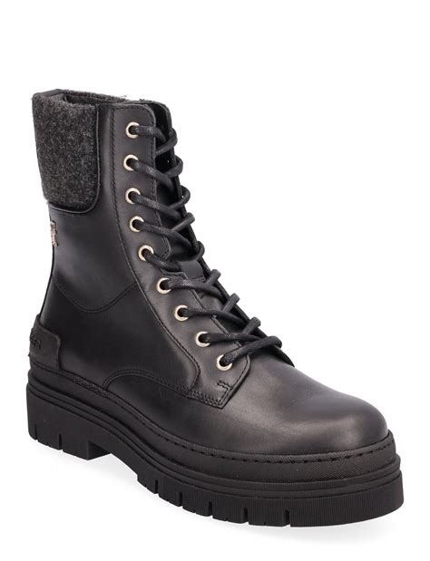 Tommy Hilfiger Feminine Felt Lace Up Bootie (Black/Schwarz) - CHF161.85 ...