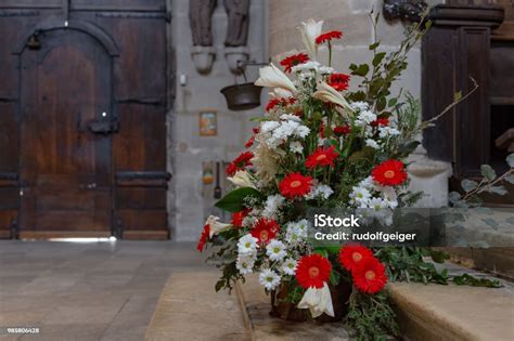 Catholic Church Details And Parts Of Altar Stock Photo Download Image
