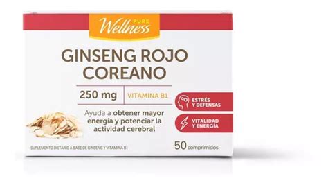 Suplemento En Comprimidos Pure Wellness Ginseng Rojo Coreano Mercadolibre