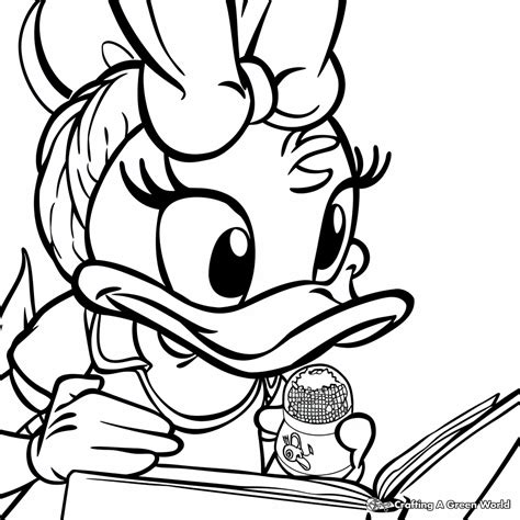 Daisy Duck Coloring Pages Free Printable