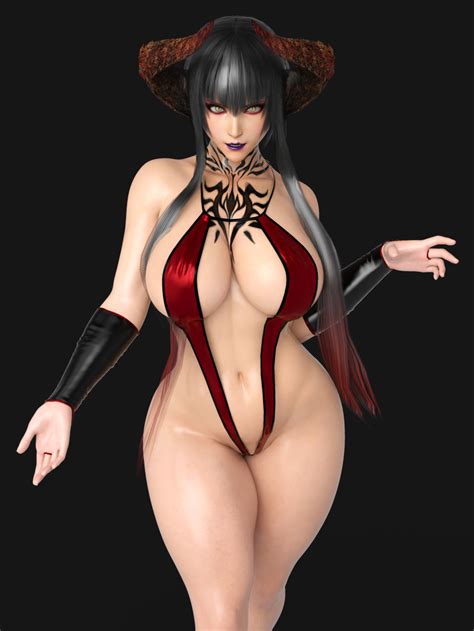 Rule 34 1girls 3d Alluring Big Breasts Bikini Eliza Tekken Female Female Only Gcb Horns