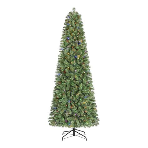 Home Accents Holiday Ft Pre Lit Led Festive Pine Slim Artificial